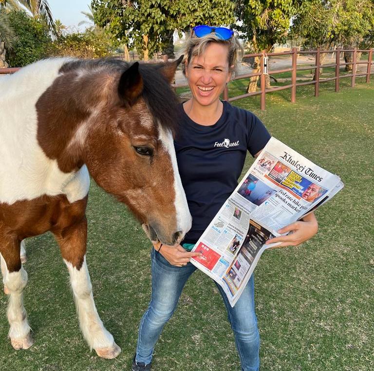 Khaleej Times Monica coaching horses dubai
